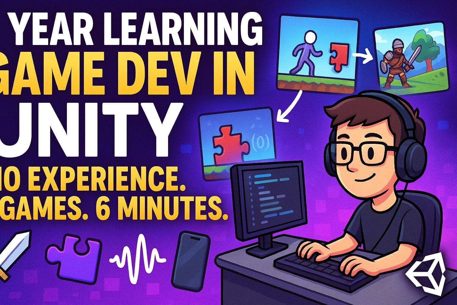 1 Year of Learning Game Development In 6 Minutes