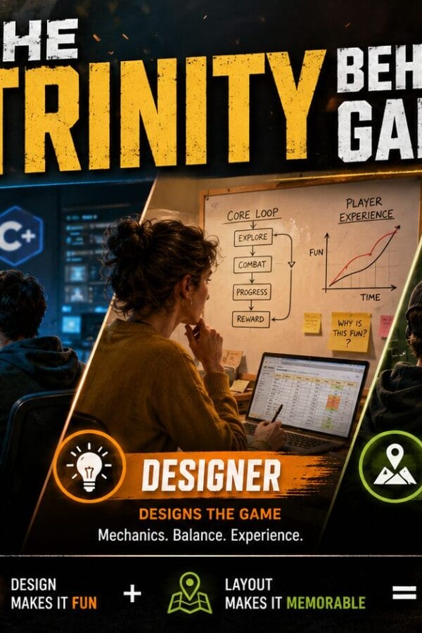Game Developer vs Game Designer vs Level Designer